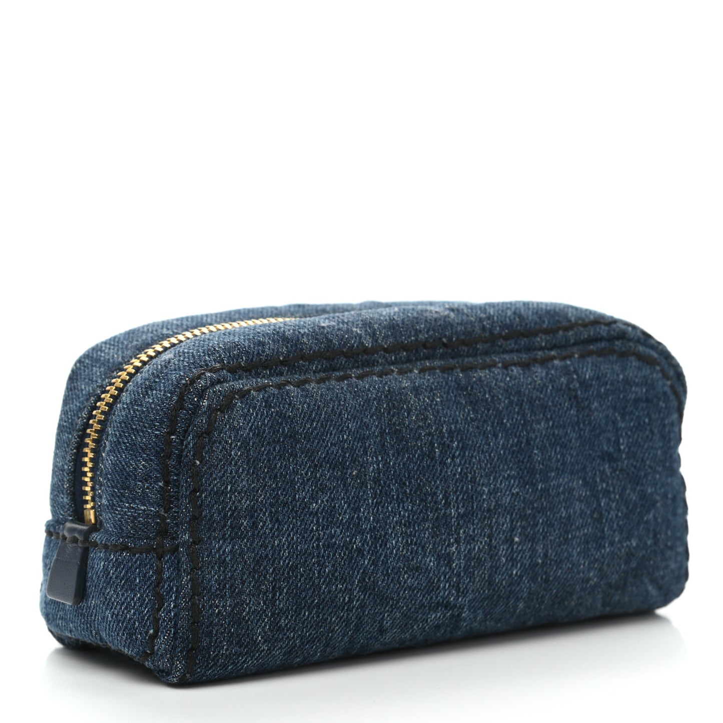 Denim Cosmetic Pouch Bleu