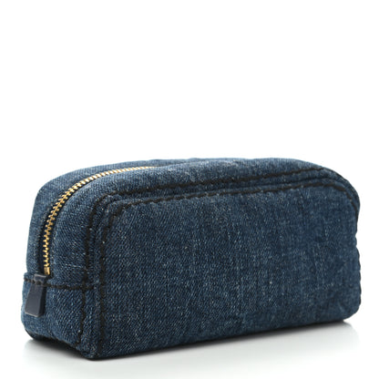Prada Denim Cosmetic Pouch Bleu 3 of 7