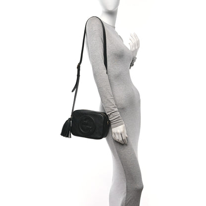 Gucci Sakai Be Green Calfskin Diagonal Stitched Small Blondie Shoulder Bag Black 2 of 10