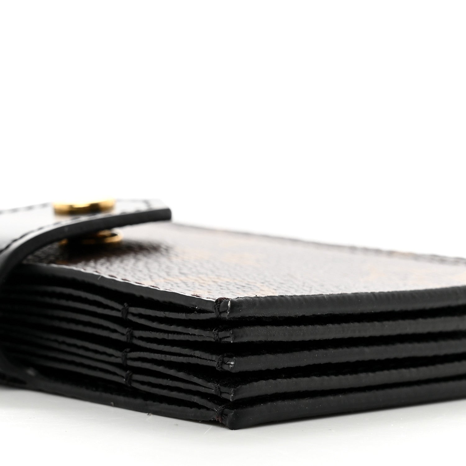 Louis Vuitton Monogram Gusset Card Holder Black 7 of 8