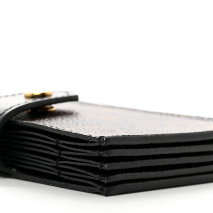 Louis Vuitton Monogram Gusset Card Holder Black 7 of 8