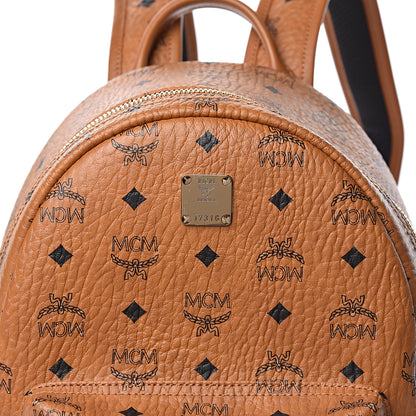 MCM Visetos Small Side Stud Stark Backpack Cognac 11 of 11