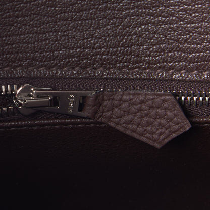 Hermes Togo Birkin 25 Chocolate 17 of 32