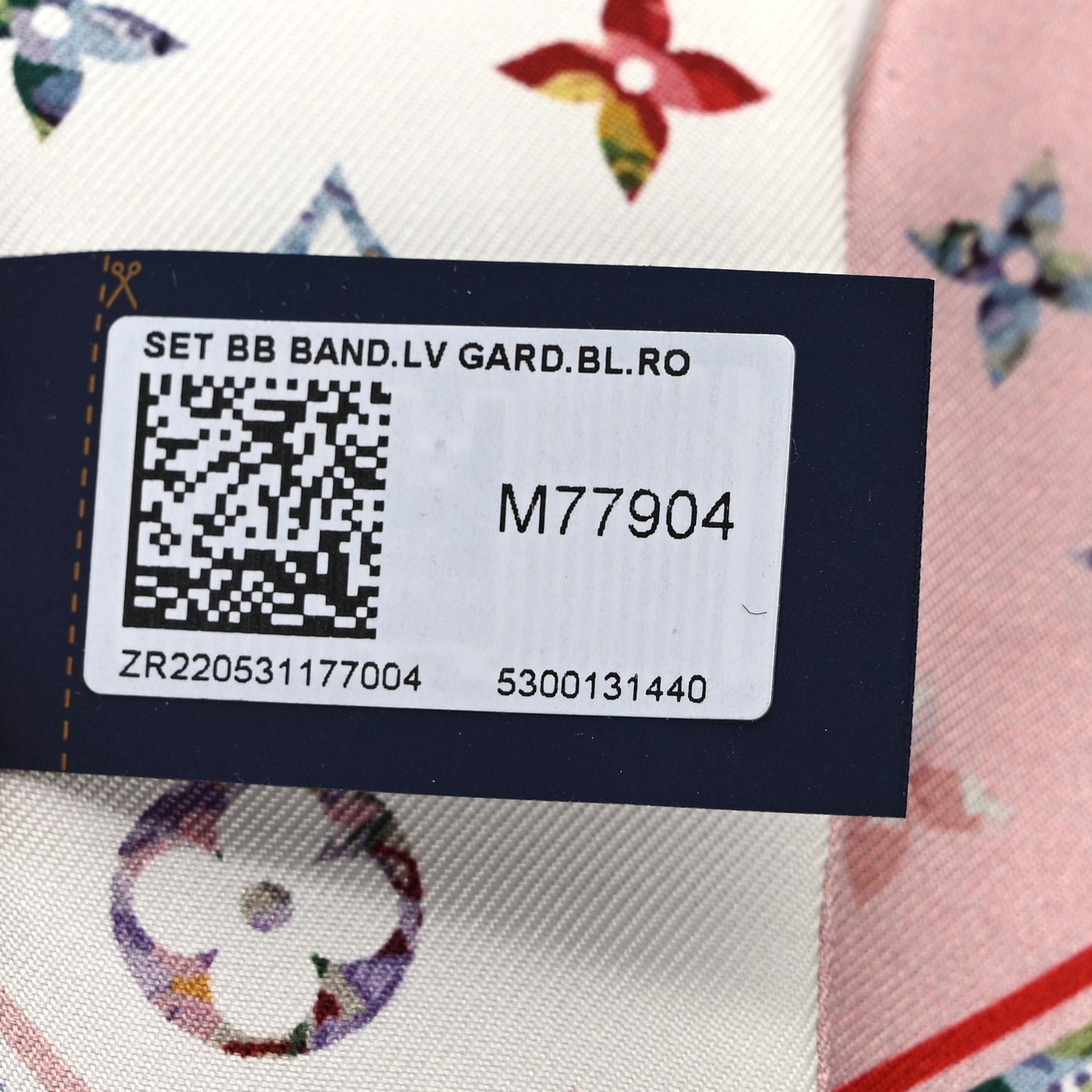 Silk Monogram LV Garden Bandeau Pink