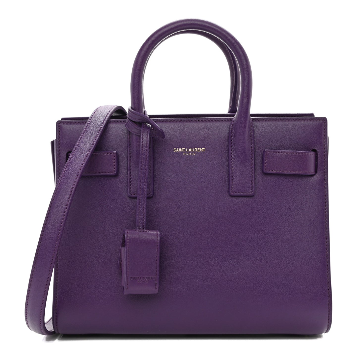 Calfskin Nano Sac De Jour Purple