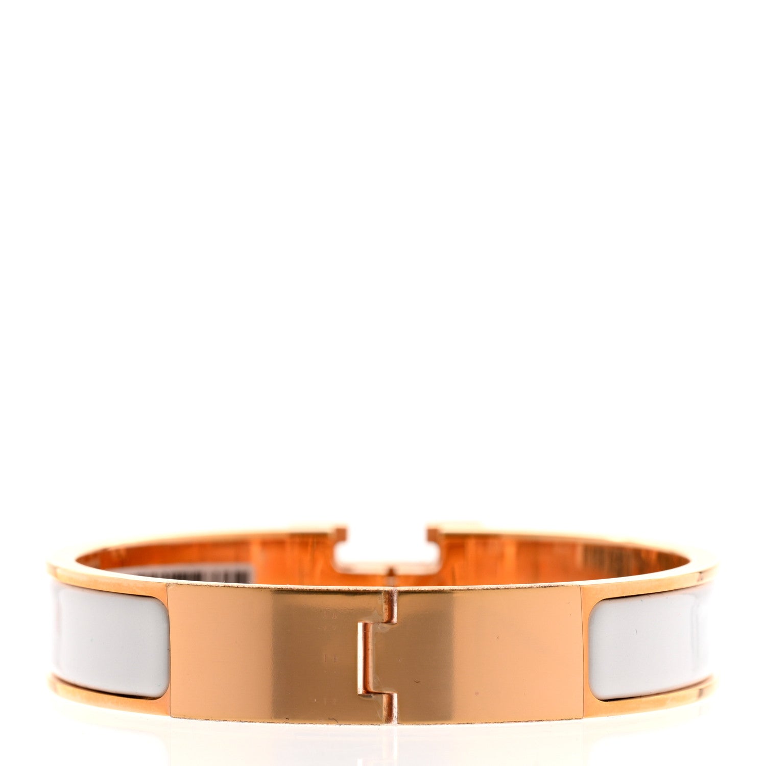 Hermes Enamel Narrow Clic Clac H Bracelet PM White 3 of 6