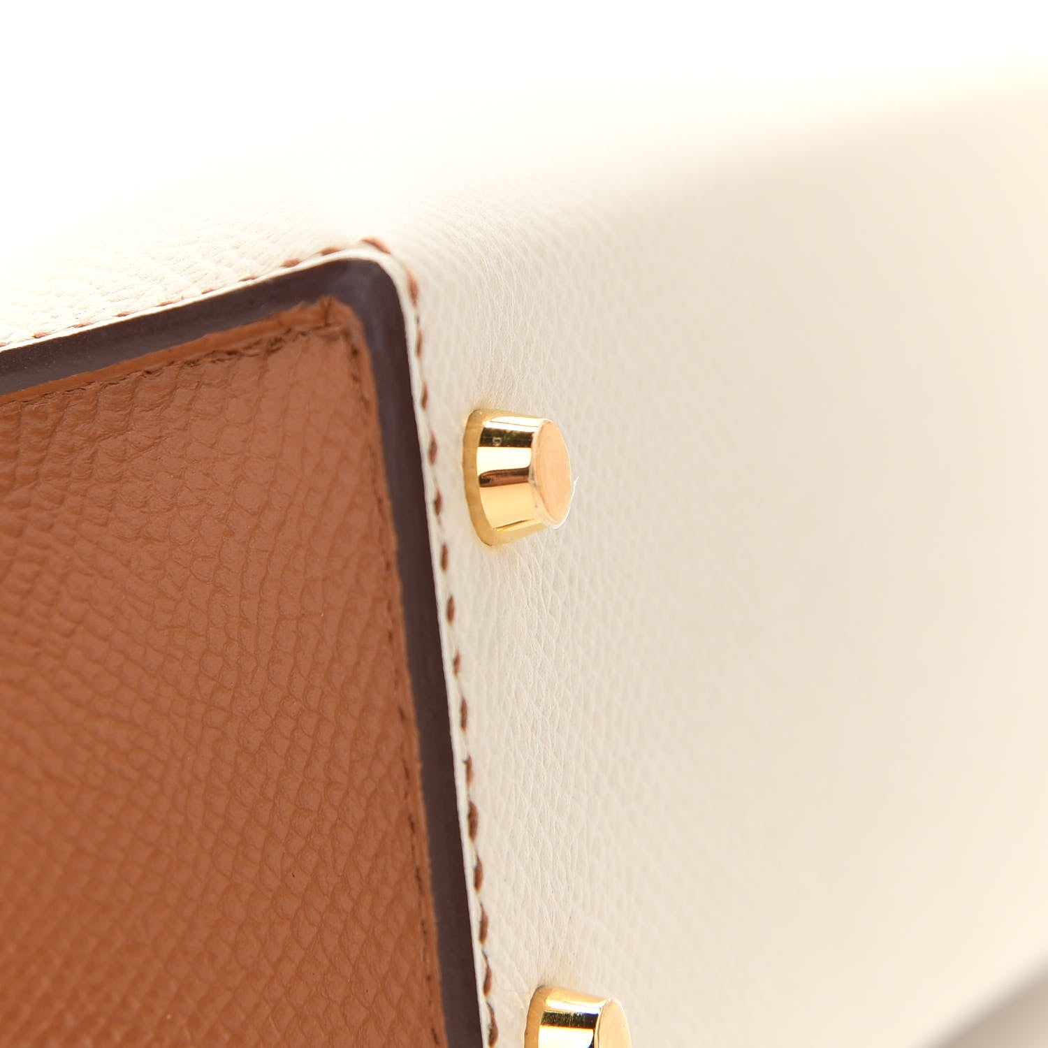 Hermes Epsom Horseshoe Mini Kelly Sellier 20 Craie Gold 7 of 33