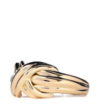 Tiffany 18K Yellow Gold Signature X Ring 48 4.5 3 of 5