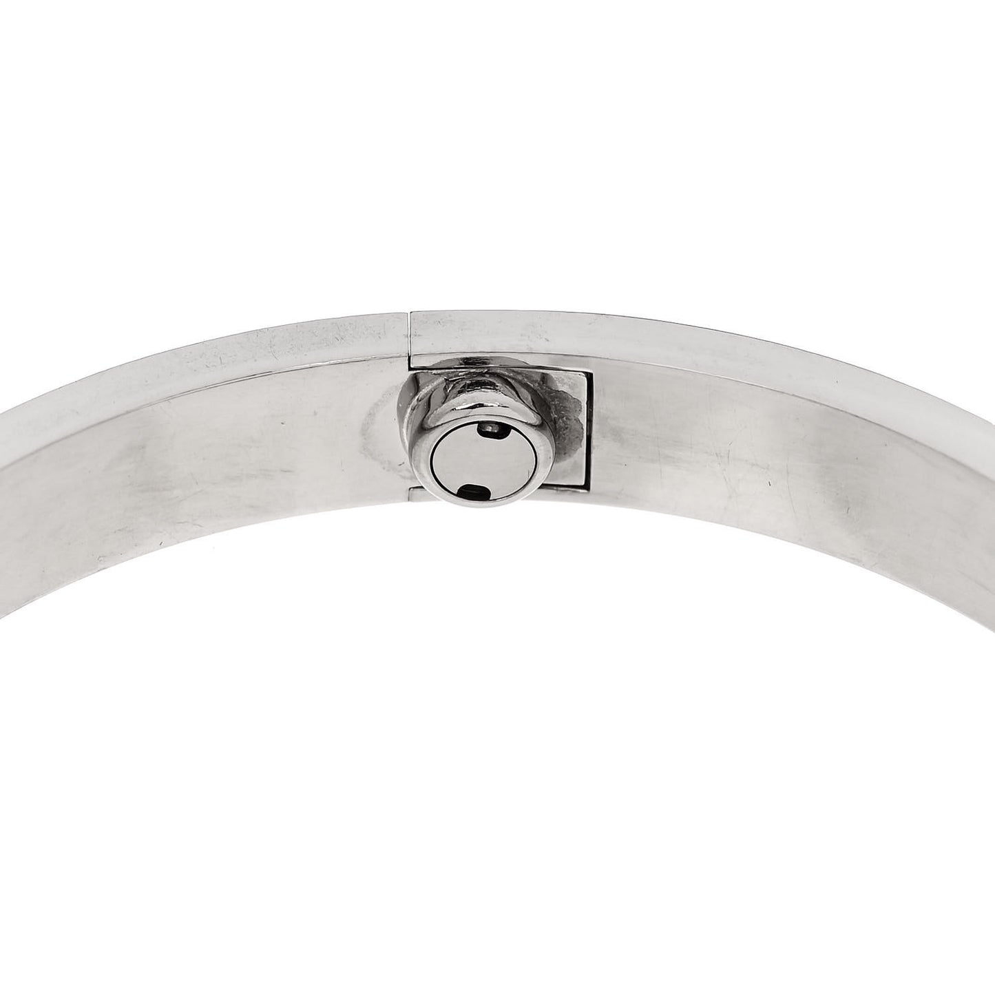18K White Gold LOVE Bracelet 17