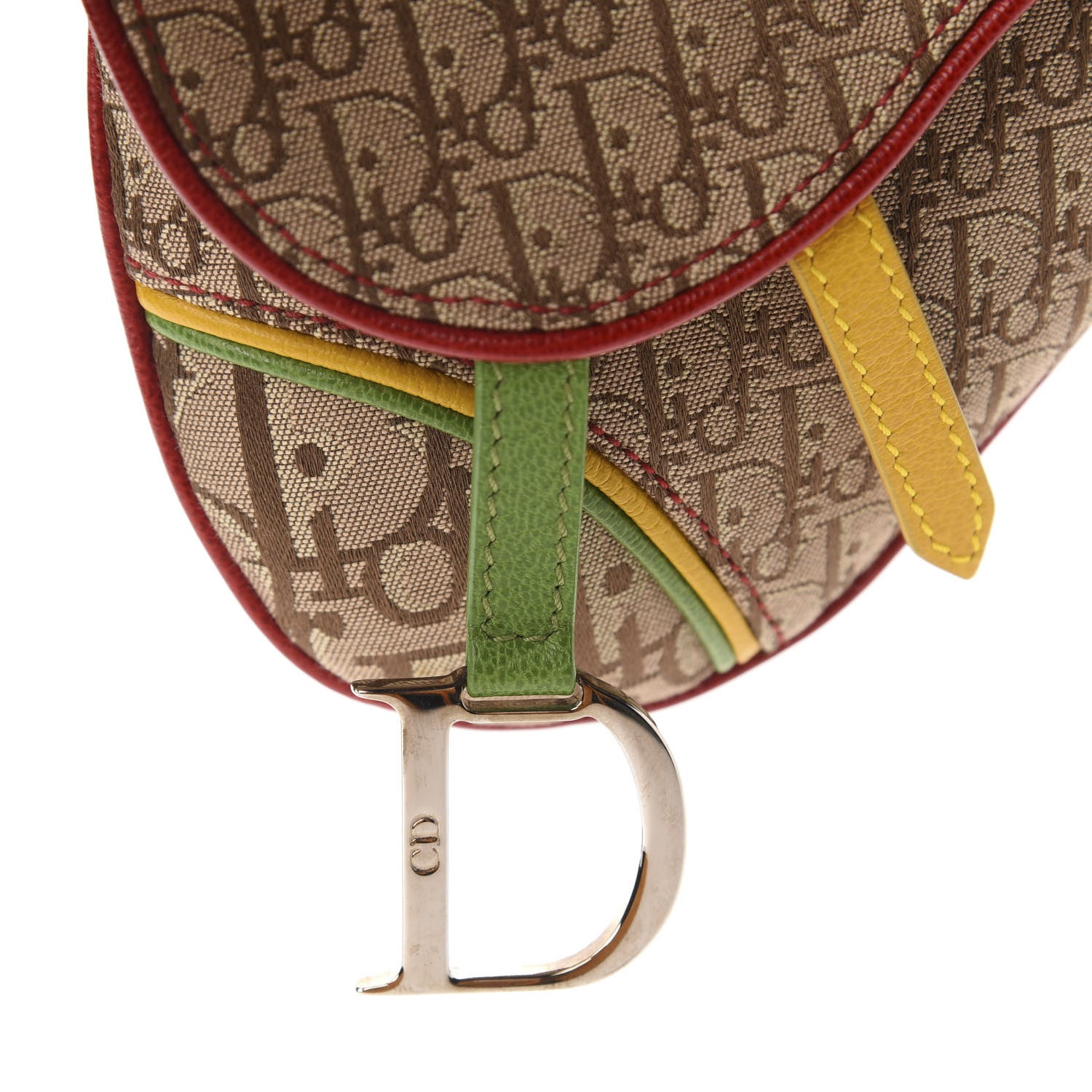 Christian Dior Monogram Rasta Saddle Belt Bag Beige 9 of 9