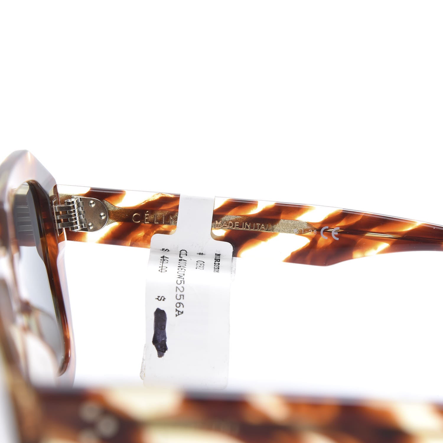 Celine Acetate Cat Eye Sunglasses CL 40046U Havana 6 of 7