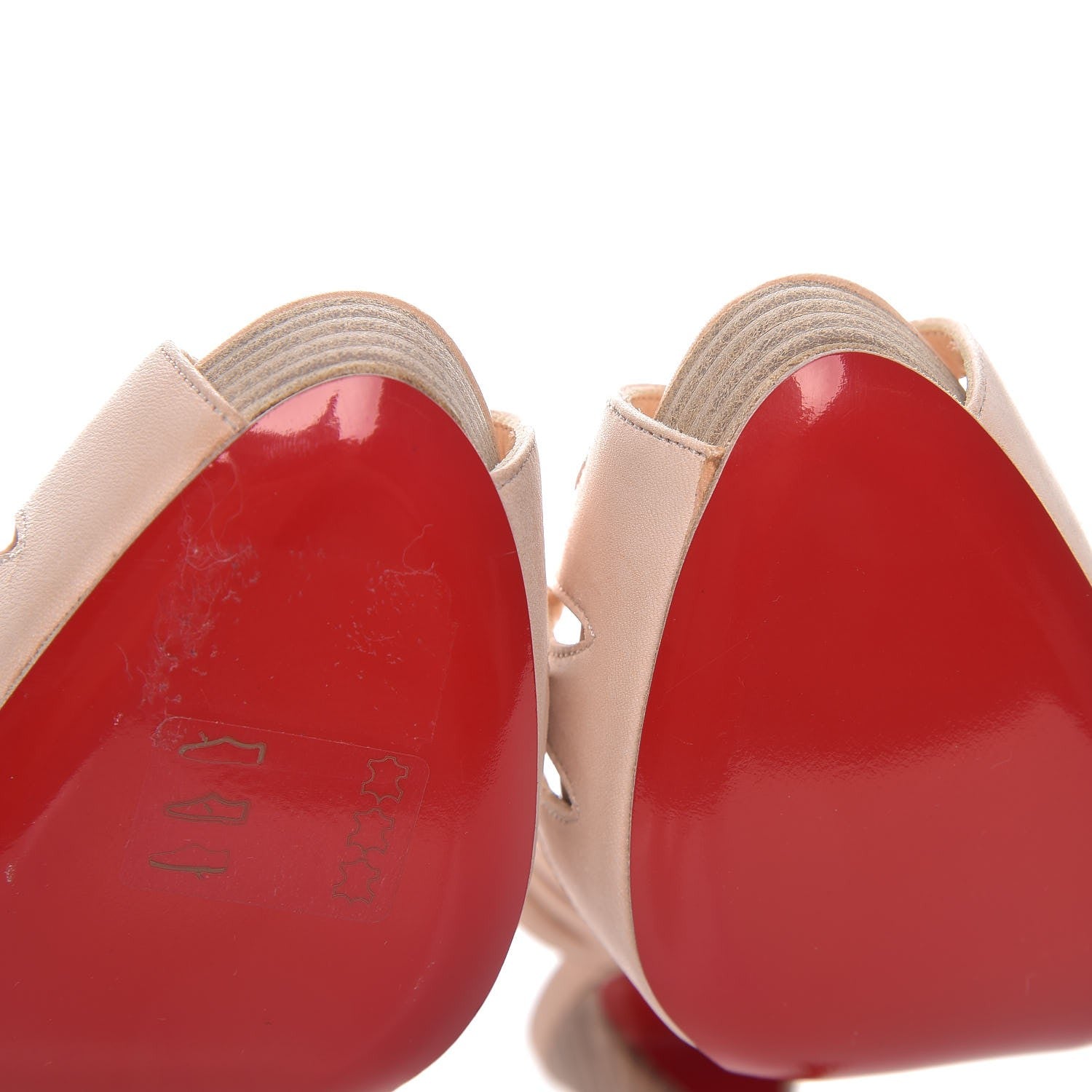 Christian Louboutin Calf Vegetale Griff Sling 120 Pumps 36 Natural Grezzo 11 of 12