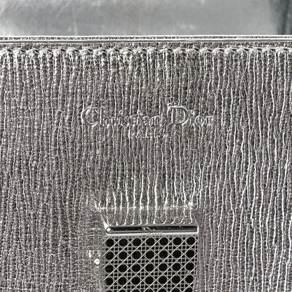Christian Dior Metallic Goatskin Medium Diorever Flap Silver 6 of 13