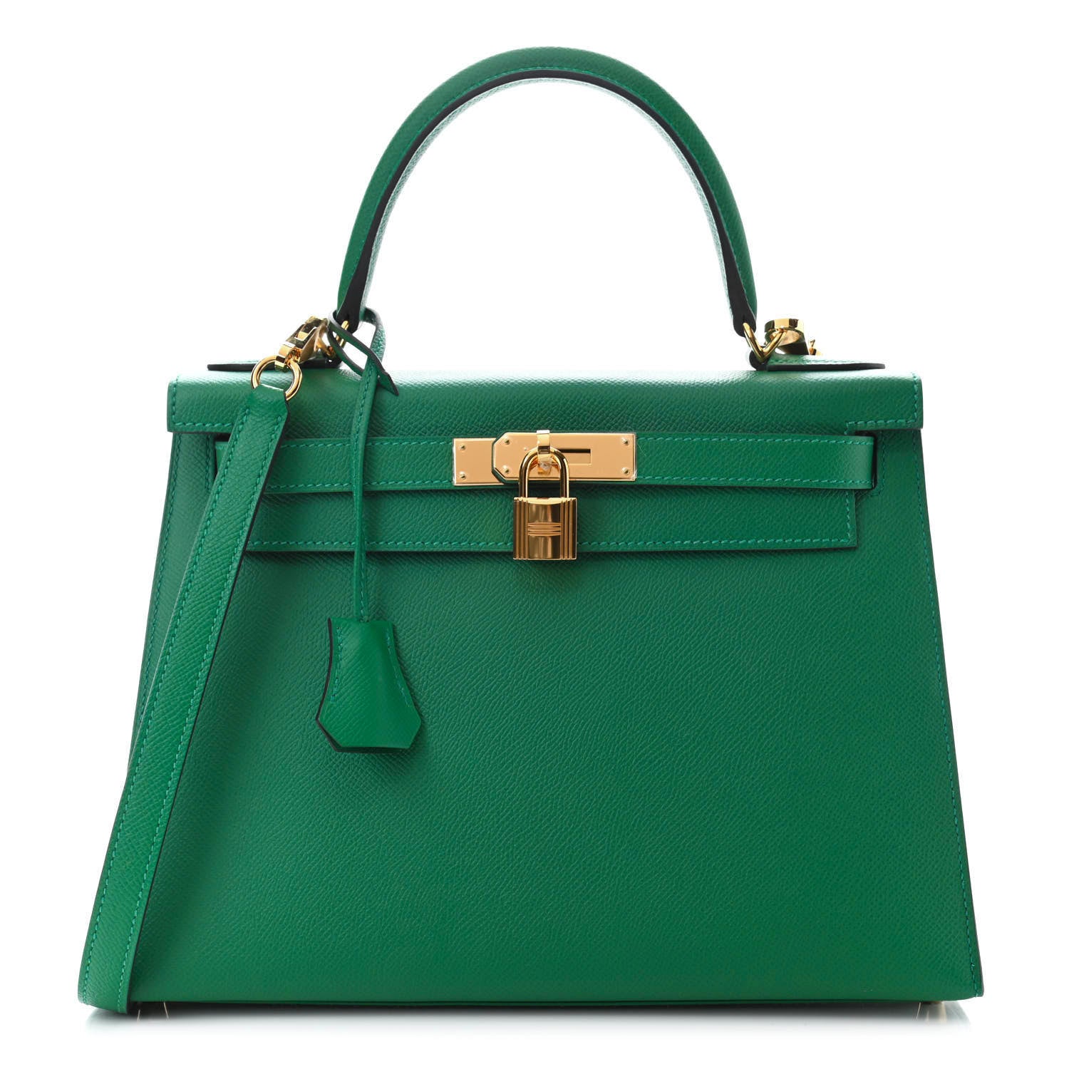Hermes Epsom Kelly Sellier 28 Vert Vertigo 1 of 10