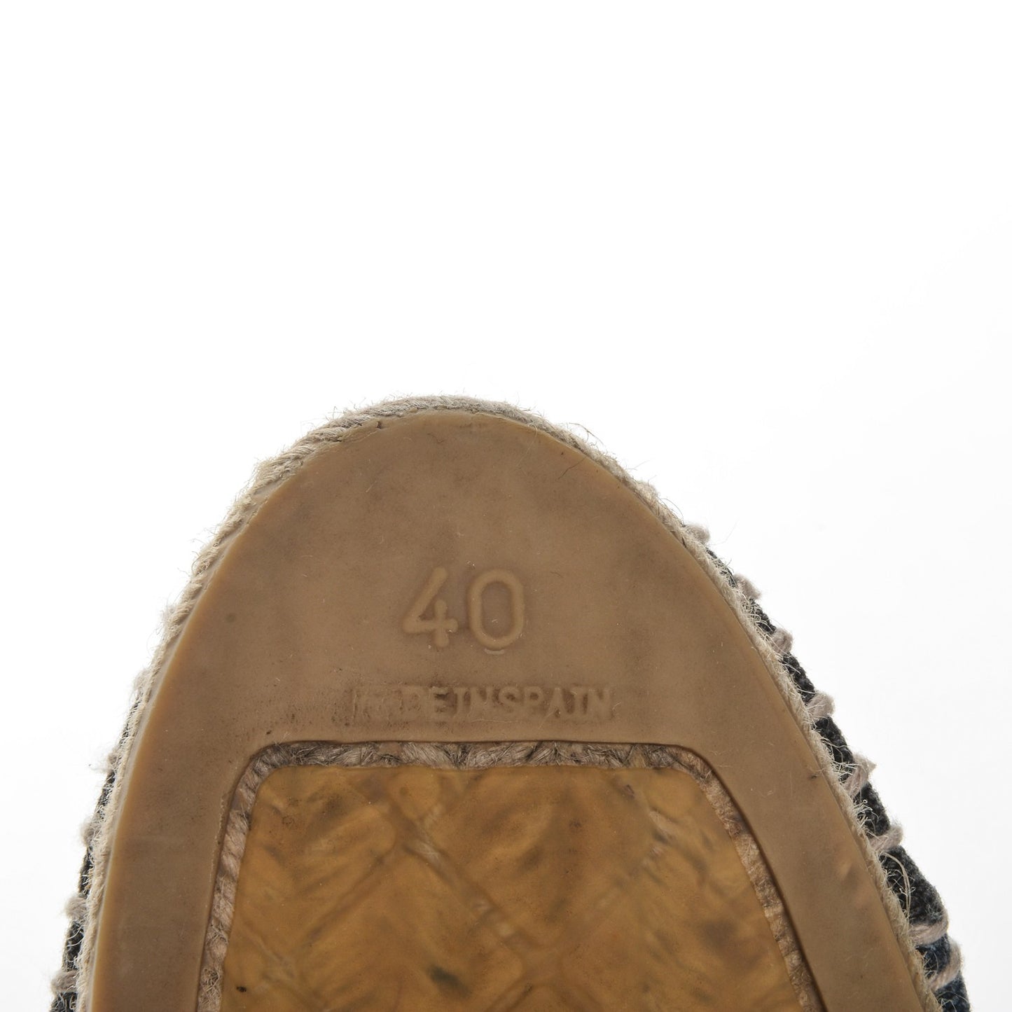 Denim Toile CC Espadrilles 40 Navy Black