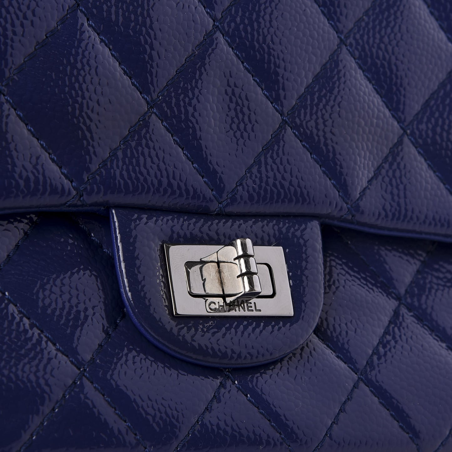 Patent Caviar Quilted 2.55 Reissue 226 Flap Blue