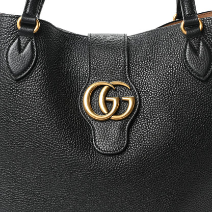 Gucci Grained Calfskin Small Dahlia Tote Black 9 of 11