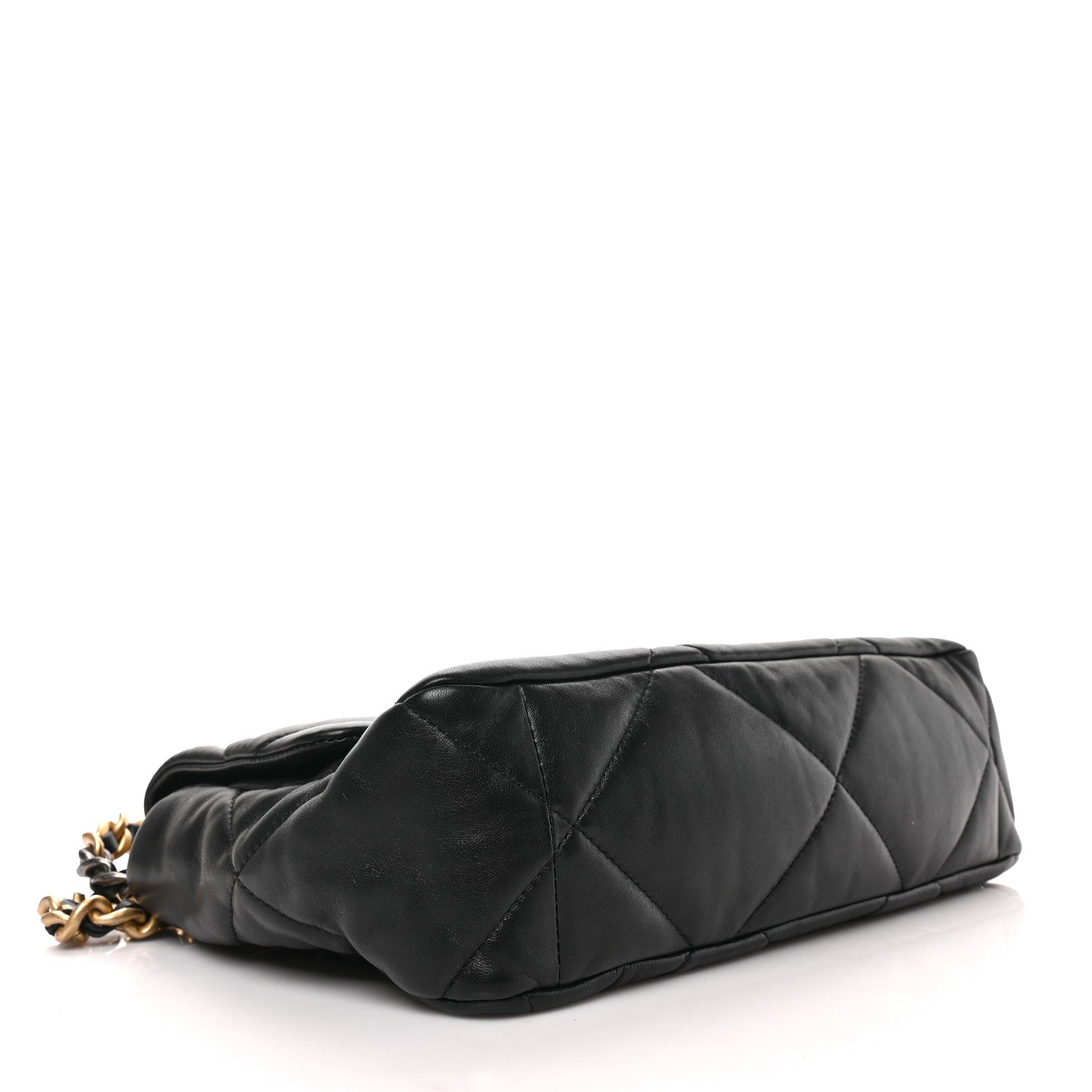 Chanel Goatskin Quilted Large Chanel 19 Flap Black 4 of 9