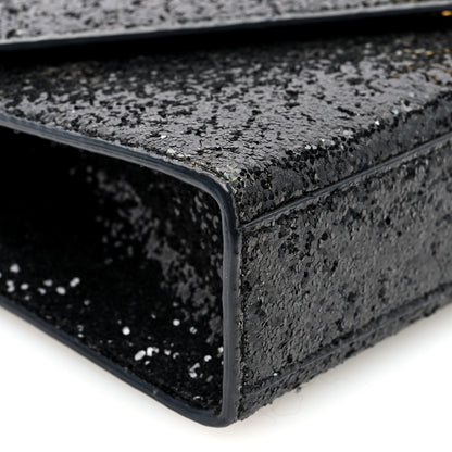 Saint Laurent Glitter Monogram Galactica Satchel Black 8 of 10