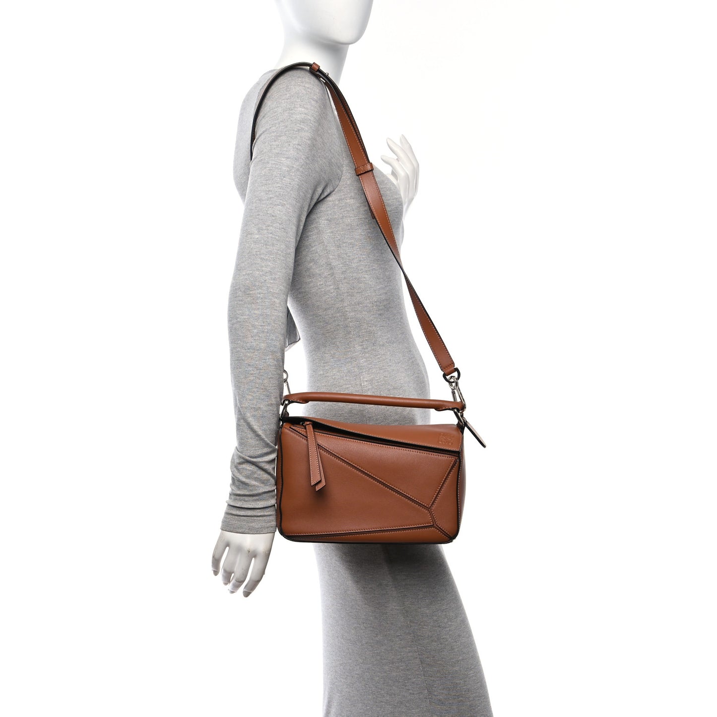 Calfskin Small Puzzle Bag Tan
