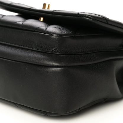 Chanel Calfskin Quilted Top Handle Flap Black 11 of 20