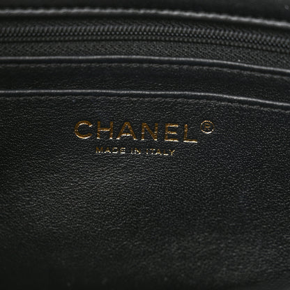 Chanel Lambskin Quilted Mini Top Handle Rectangular Flap Black 6 of 12