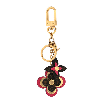 Louis Vuitton Monogram Blooming Flowers Bag Charm Key Holder Brown 1 of 4