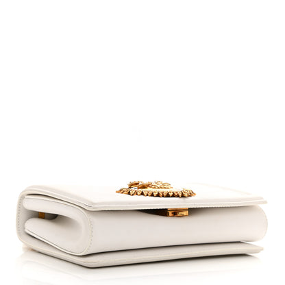 Dolce & Gabbana Calfskin Mini Devotion Crossbody Bag White 4 of 13