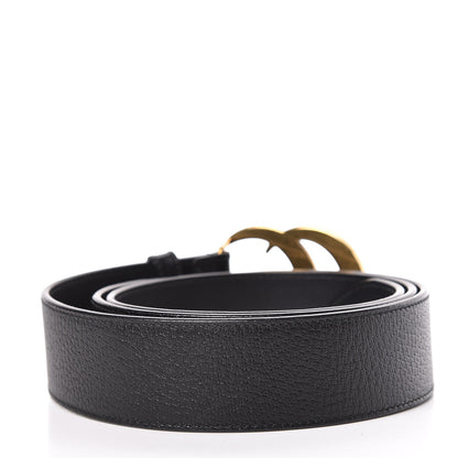 Gucci Textured Dollar Calfskin Double G 40mm Belt 105 42 Dark Cocoa 3 of 7