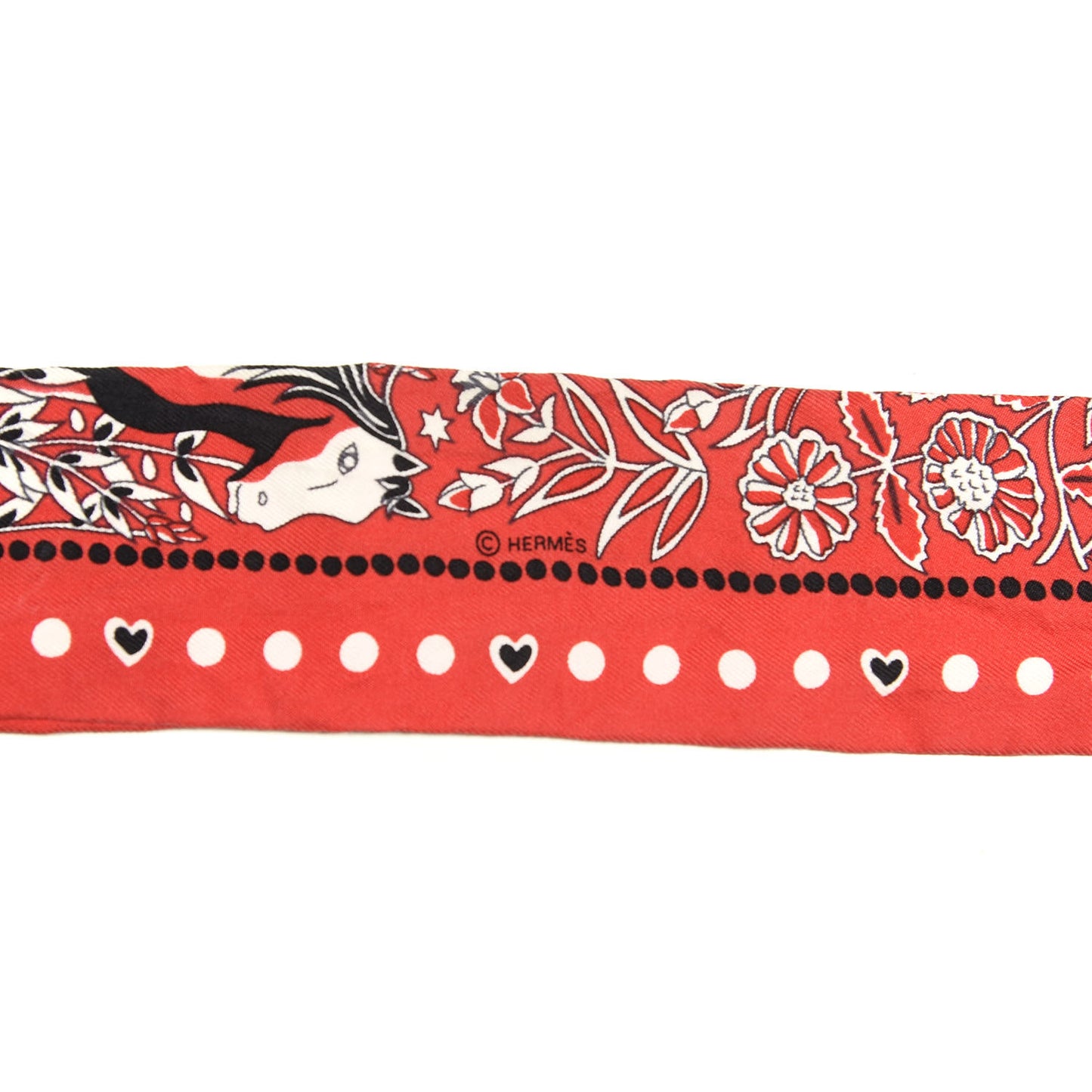 Silk Entre Ciel Et Mer Twilly Rouge White Black