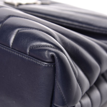 Saint Laurent Calfskin Y Quilted Monogram Medium Loulou Chain Satchel Medium Blue 10 of 13