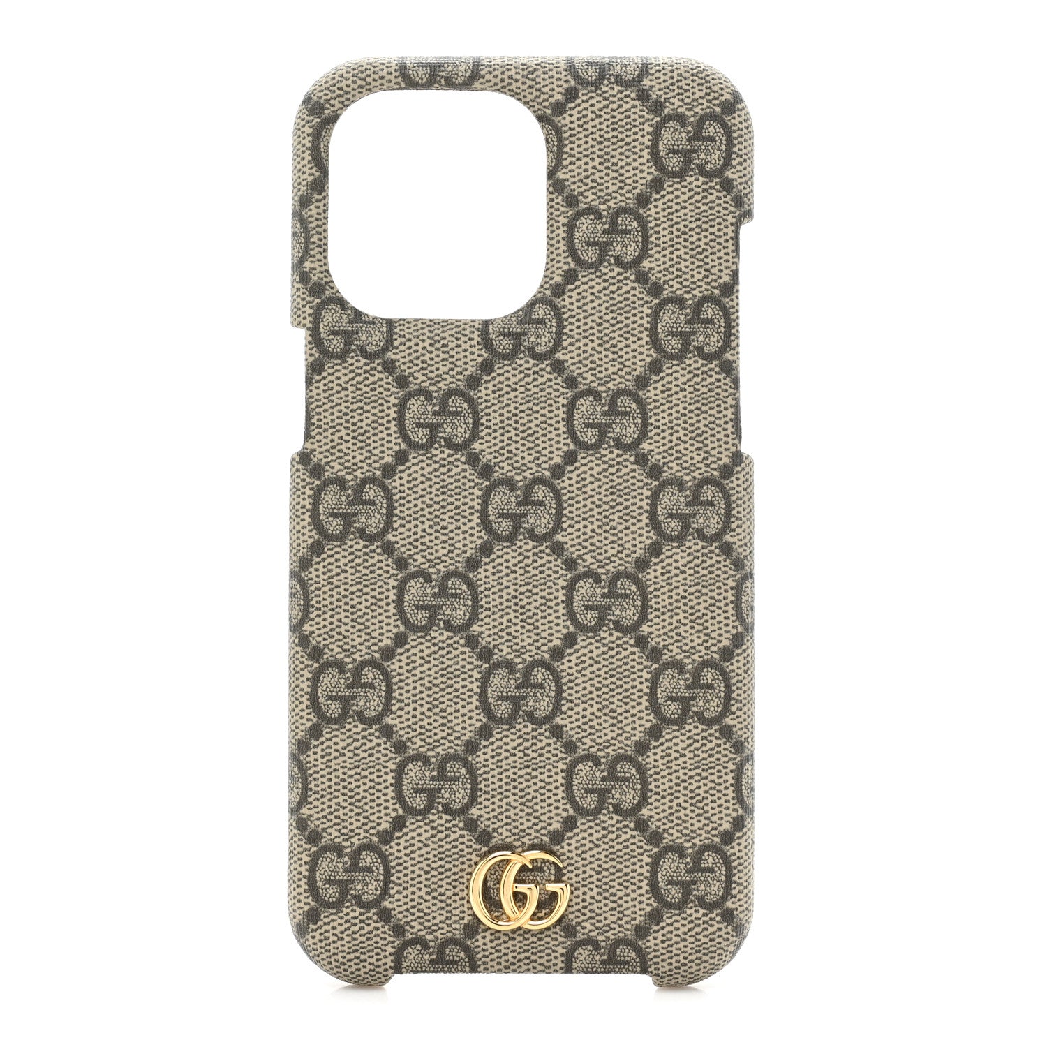 Gucci GG Supreme Monogram Ophidia iPhone 15 Pro Max Phone Case Beige Ebony 1 of 9