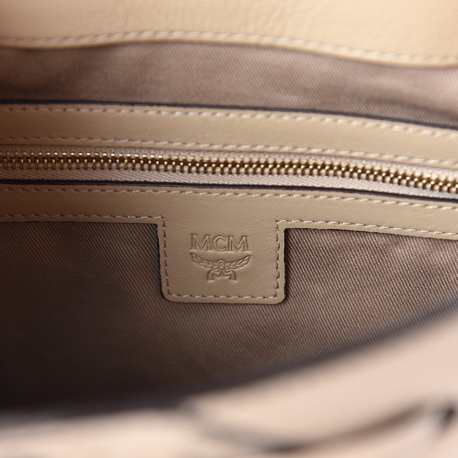 MCM Visetos Small Essential Backpack Beige 5 of 8