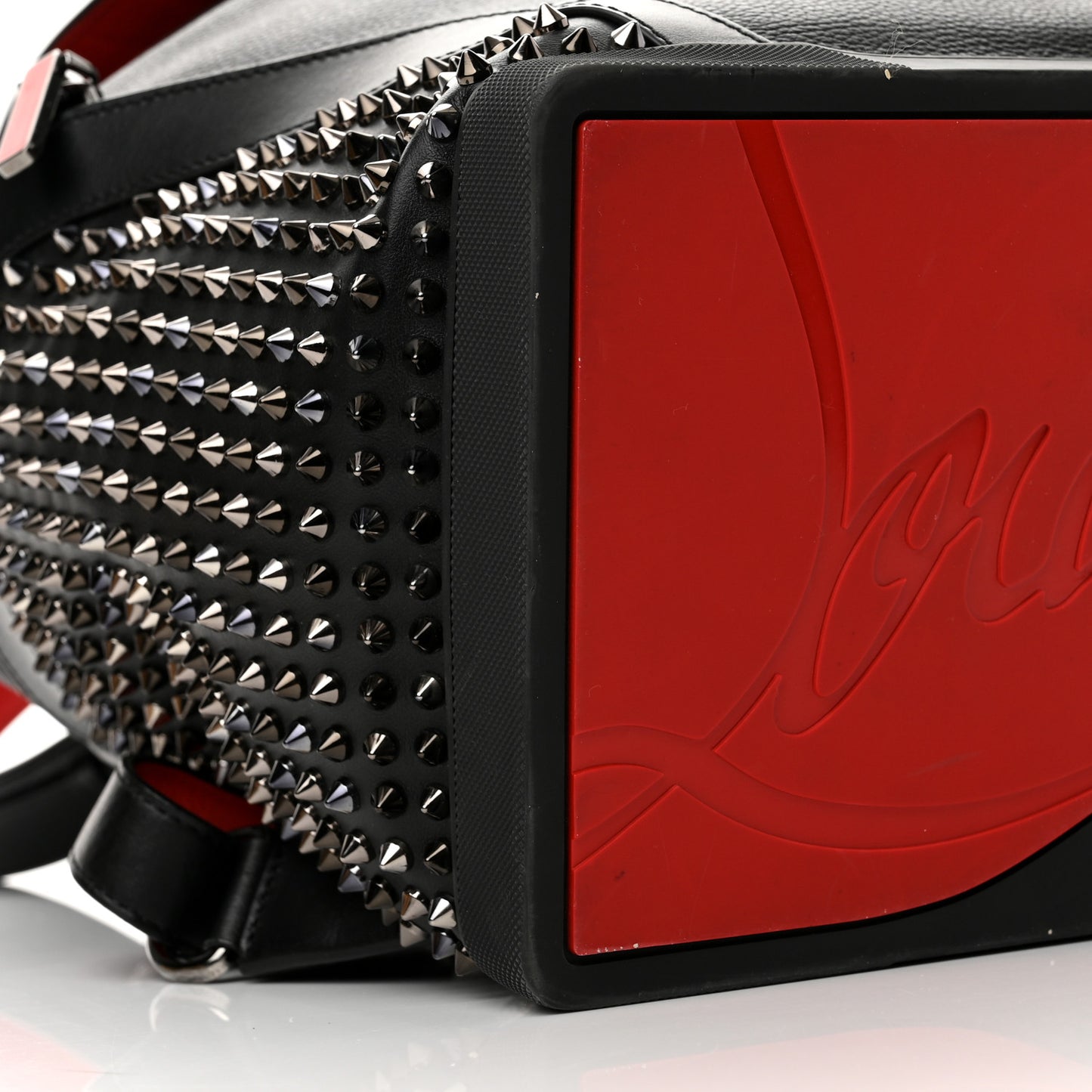 Calfskin Spiked Explorafunk Backpack Black