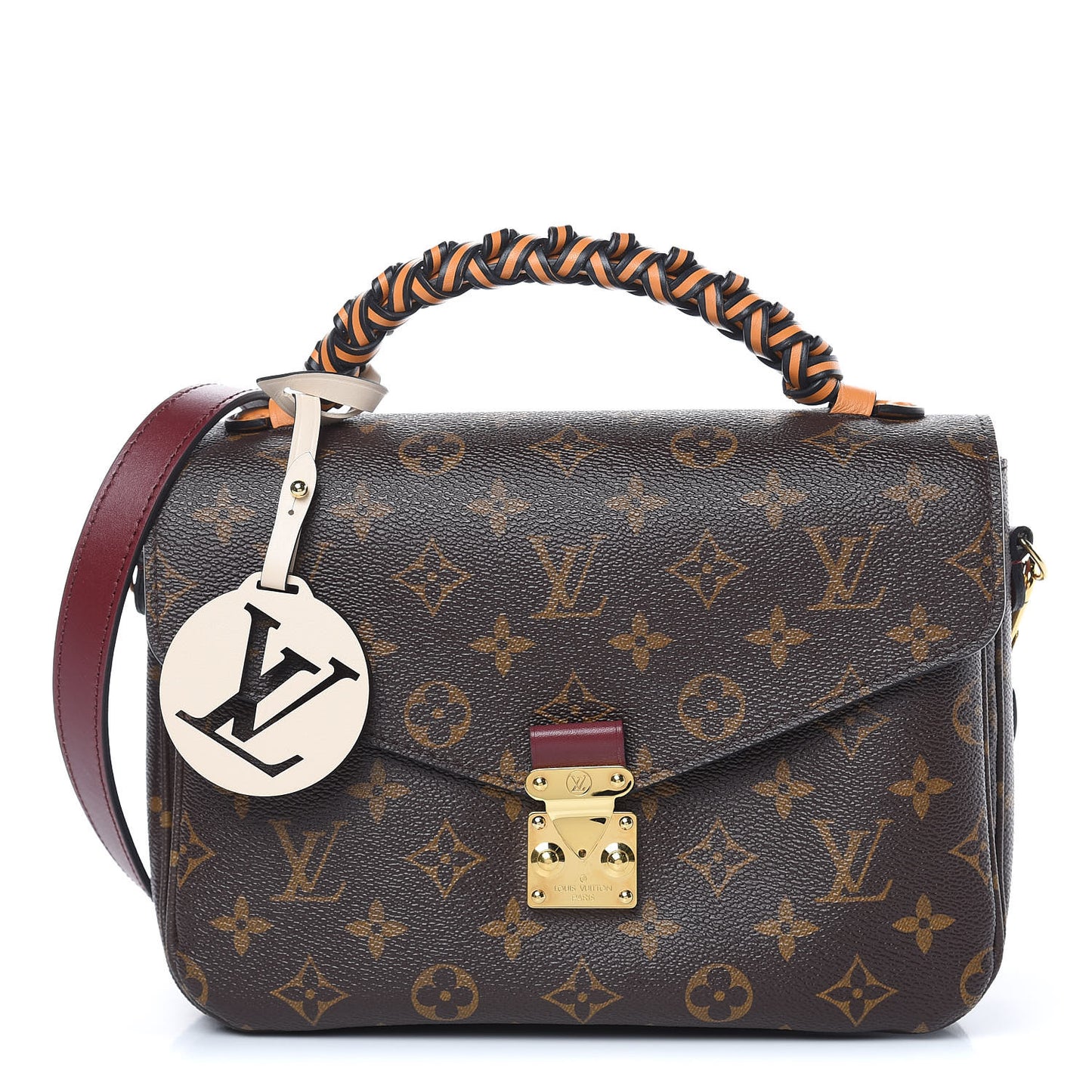 Monogram Braided Pochette Metis Safran