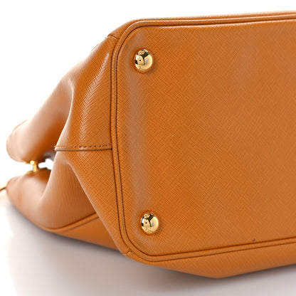 Prada Saffiano Small Galleria Double Zip Tote Cannella 7 of 10