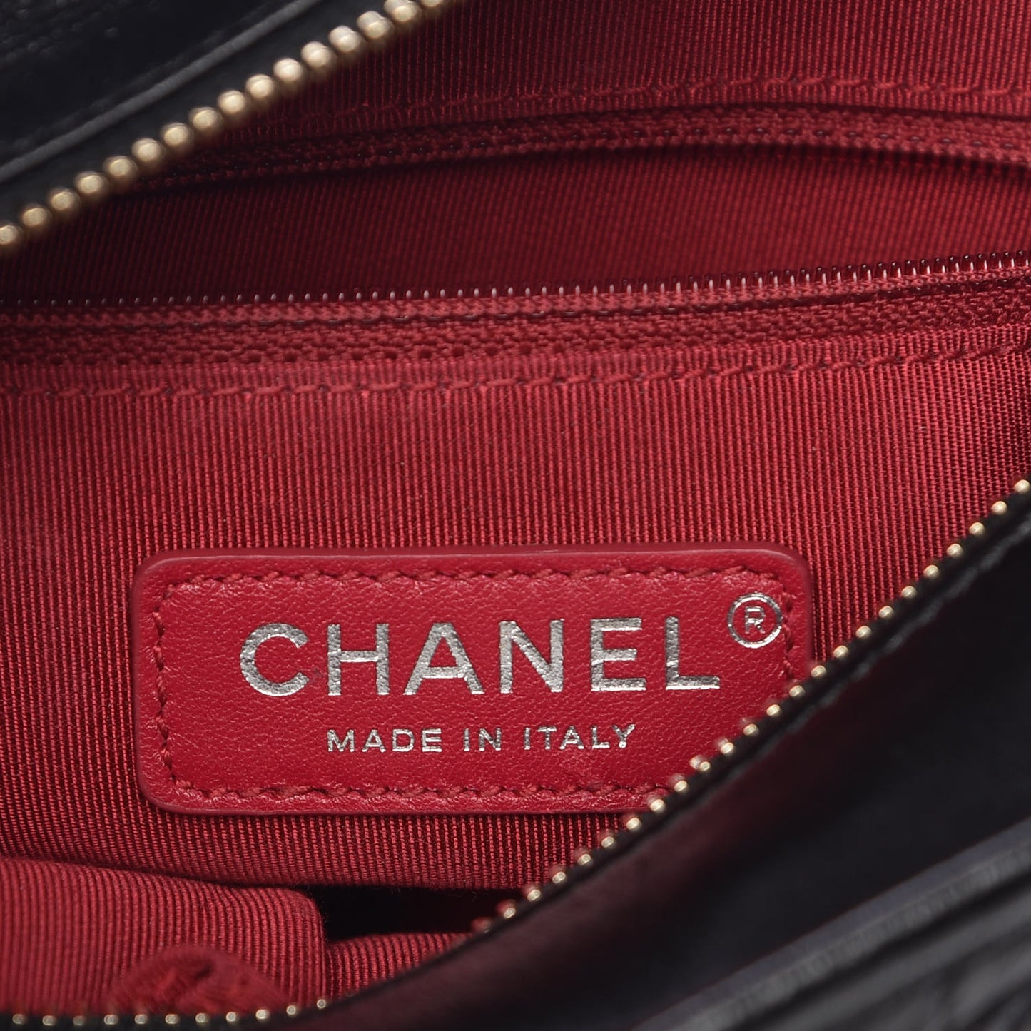 Aged Calfskin Quilted Small Gabrielle Hobo Black