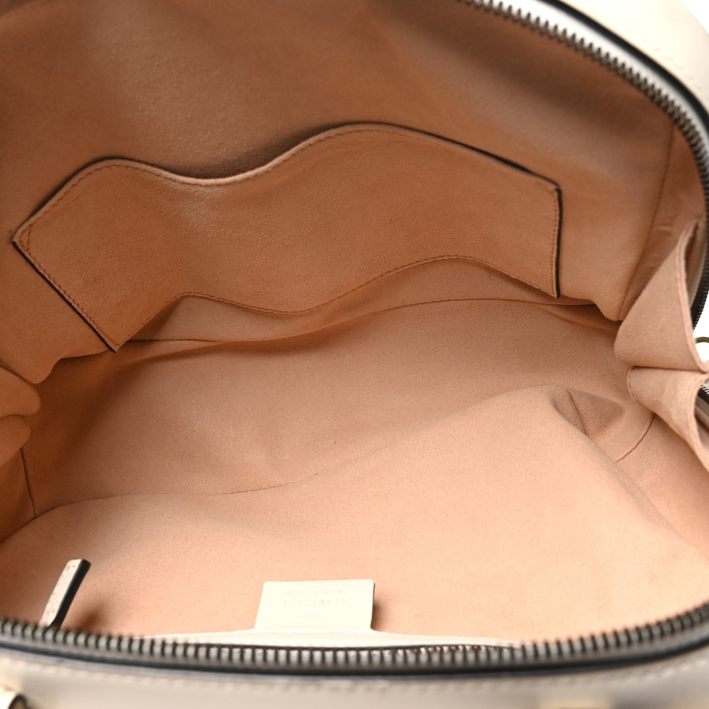Calfskin Matelasse Sylvie Web Small GG Marmont Top Handle Shoulder Bag White