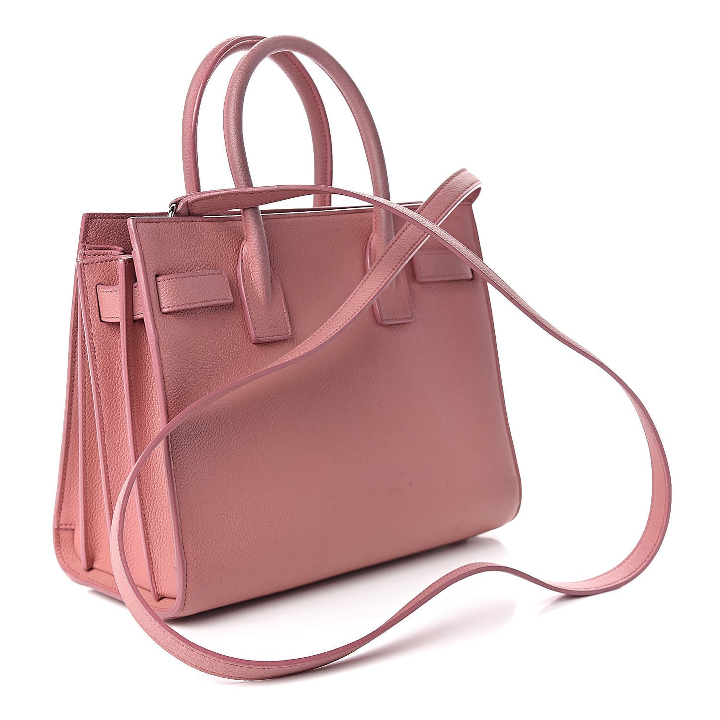 Grained Calfskin Baby Sac De Jour Dark Rose