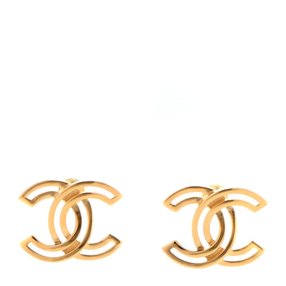 Chanel Metal Obazine CC Earrings Gold 1 of 4