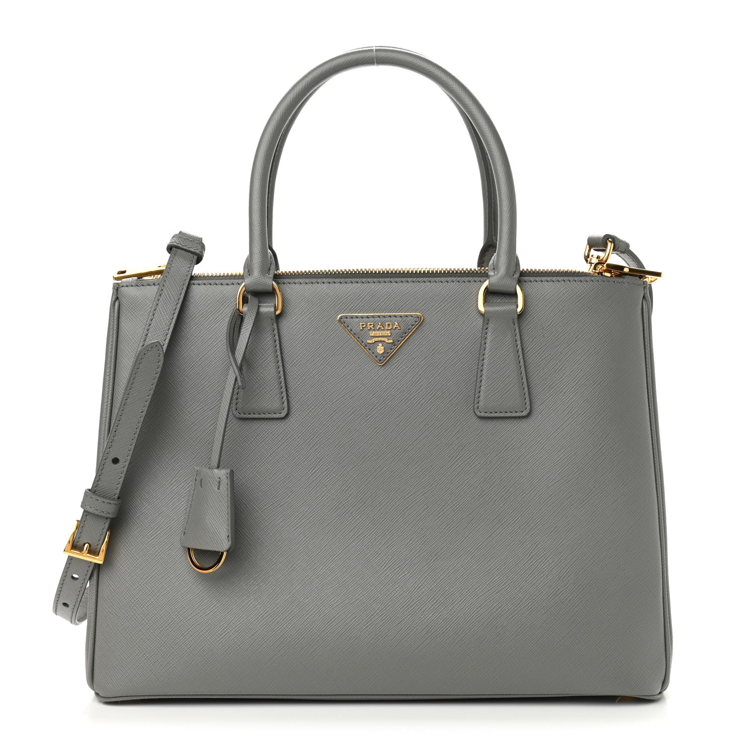 Prada Saffiano Lux Medium Galleria Double Zip Tote Ardesia 1 of 12