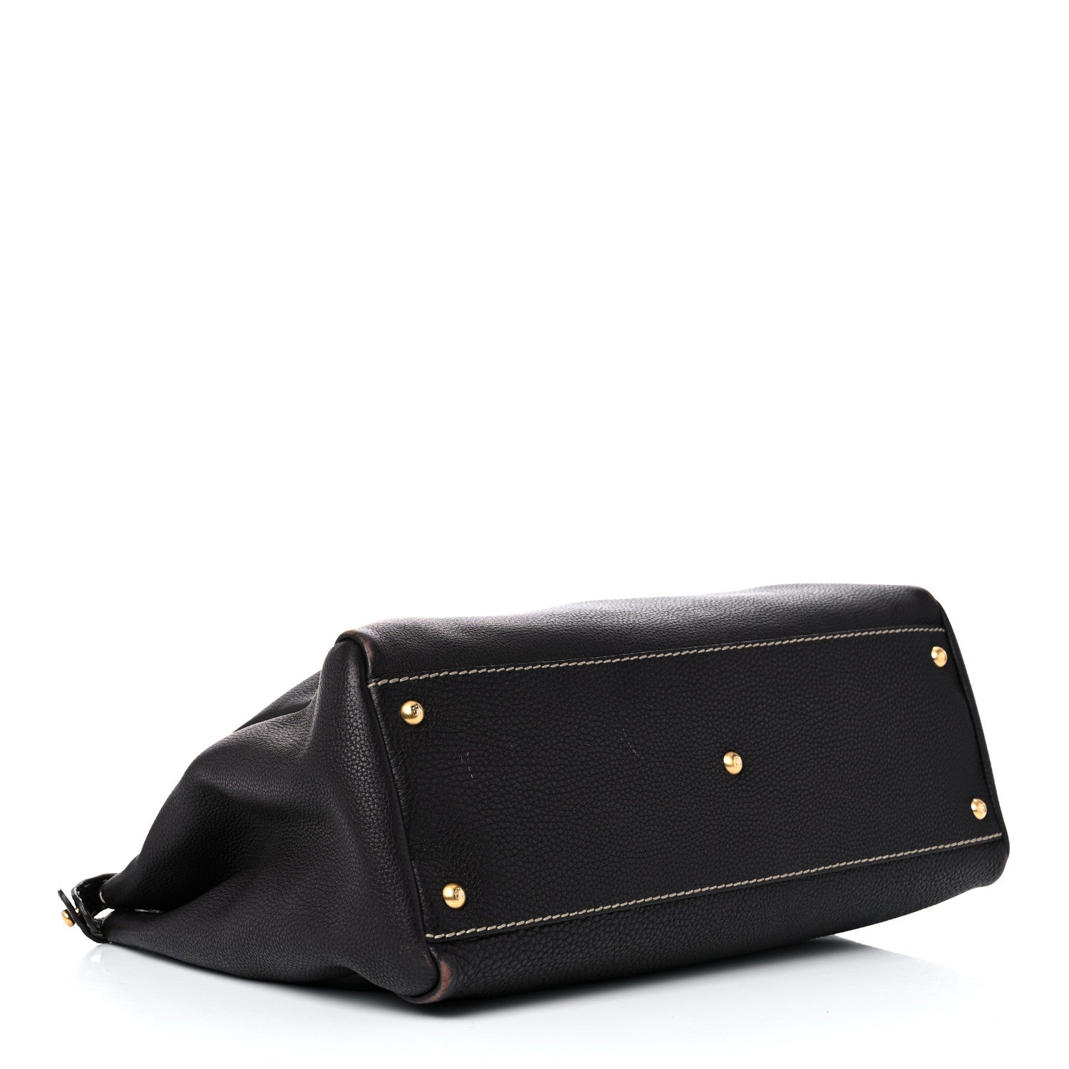 Fendi Cuoio Romano Selleria Large Peekaboo Iconic Satchel Moro 5 of 15