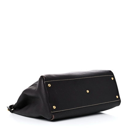 Fendi Cuoio Romano Selleria Large Peekaboo Iconic Satchel Moro 5 of 15