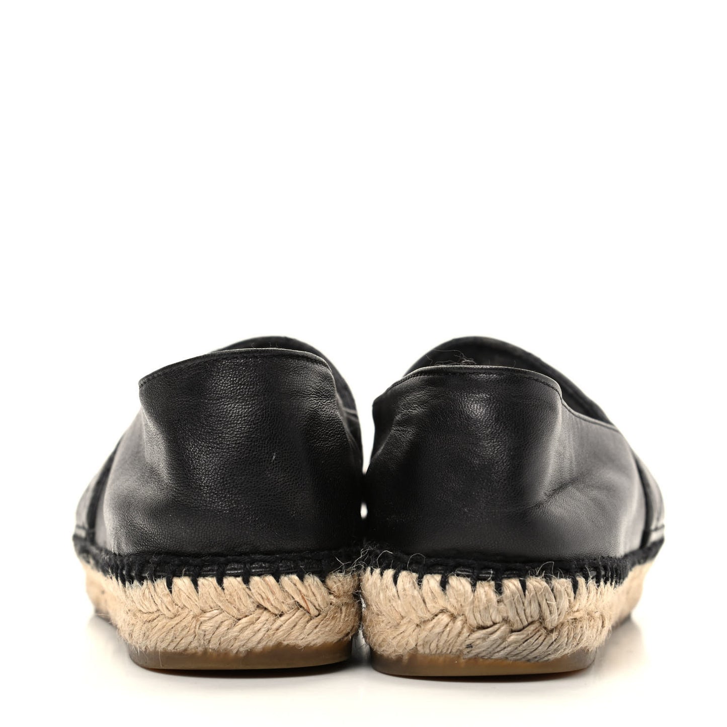 Lambskin Quilted CC Espadrilles 38 Black