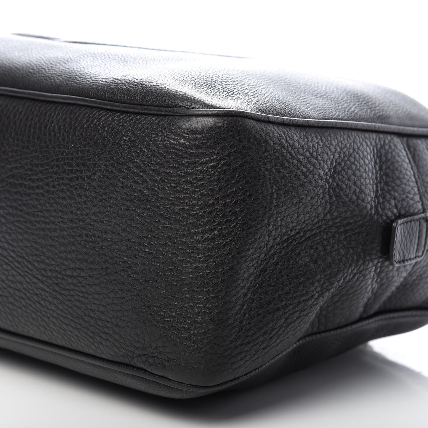 Pebbled Calfskin Medium Soho Bowler Black