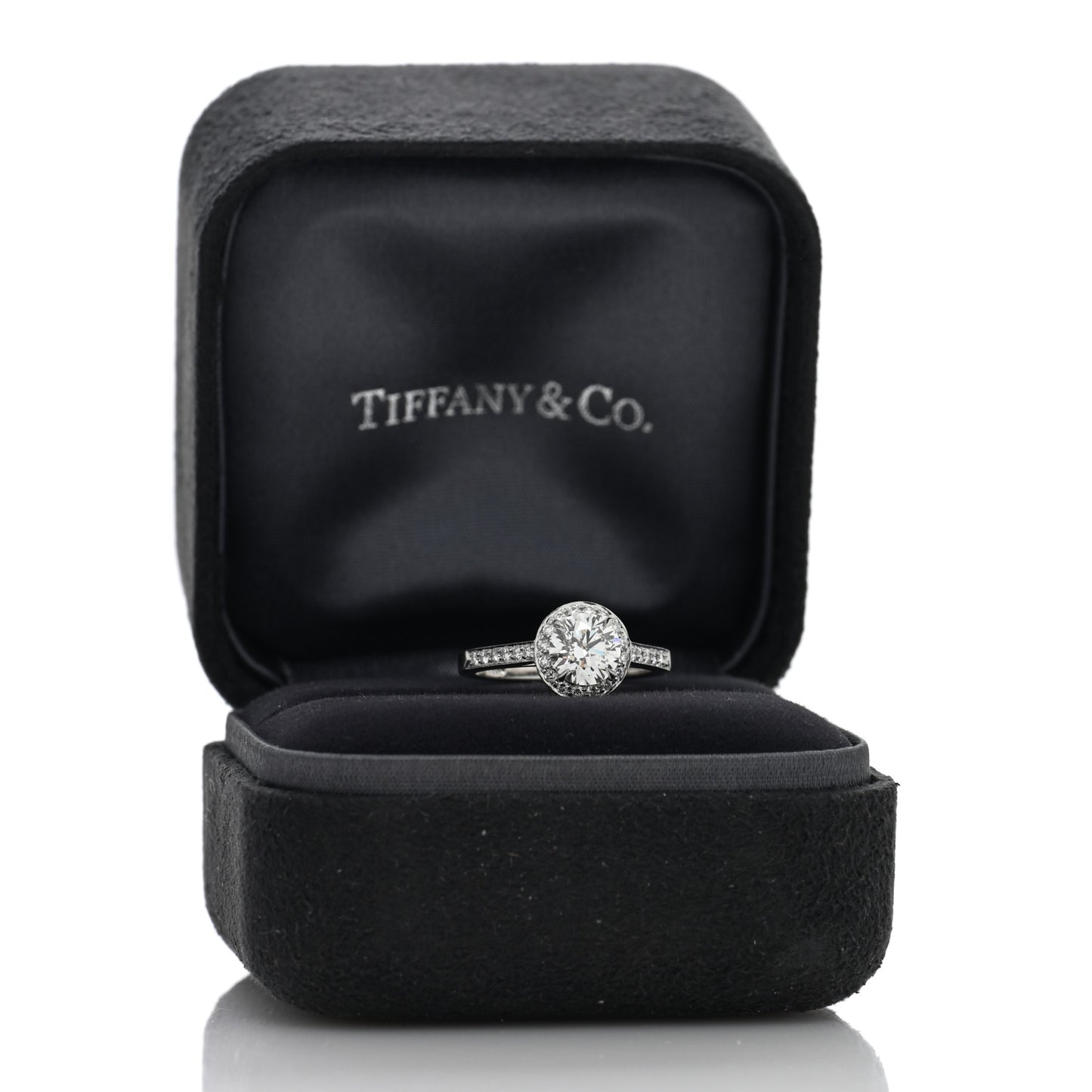 Platinum Diamond 1.11ct Soleste Round Brilliant Engagement Ring 52 6