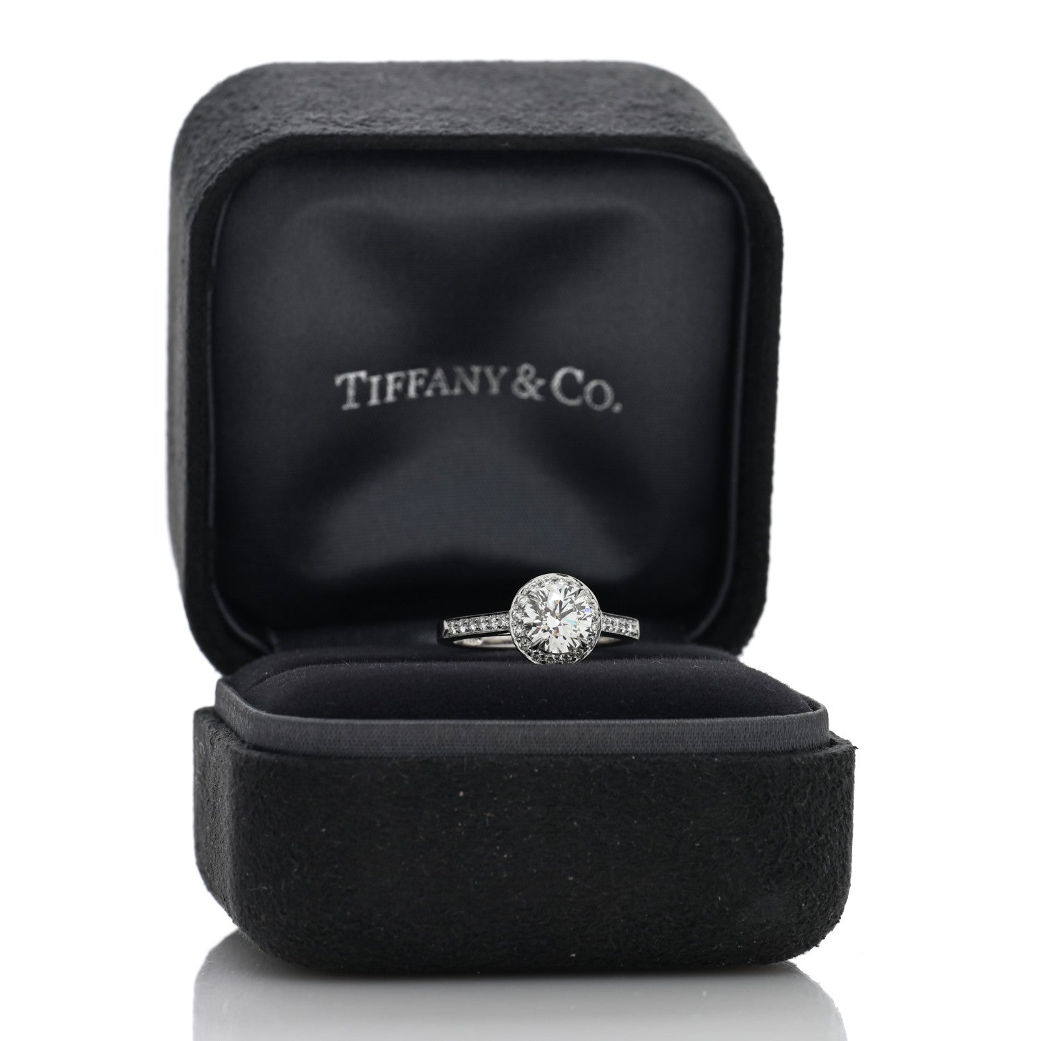 Tiffany Platinum Diamond 1.11ct Soleste Round Brilliant Engagement Ring 52 6 5 of 5