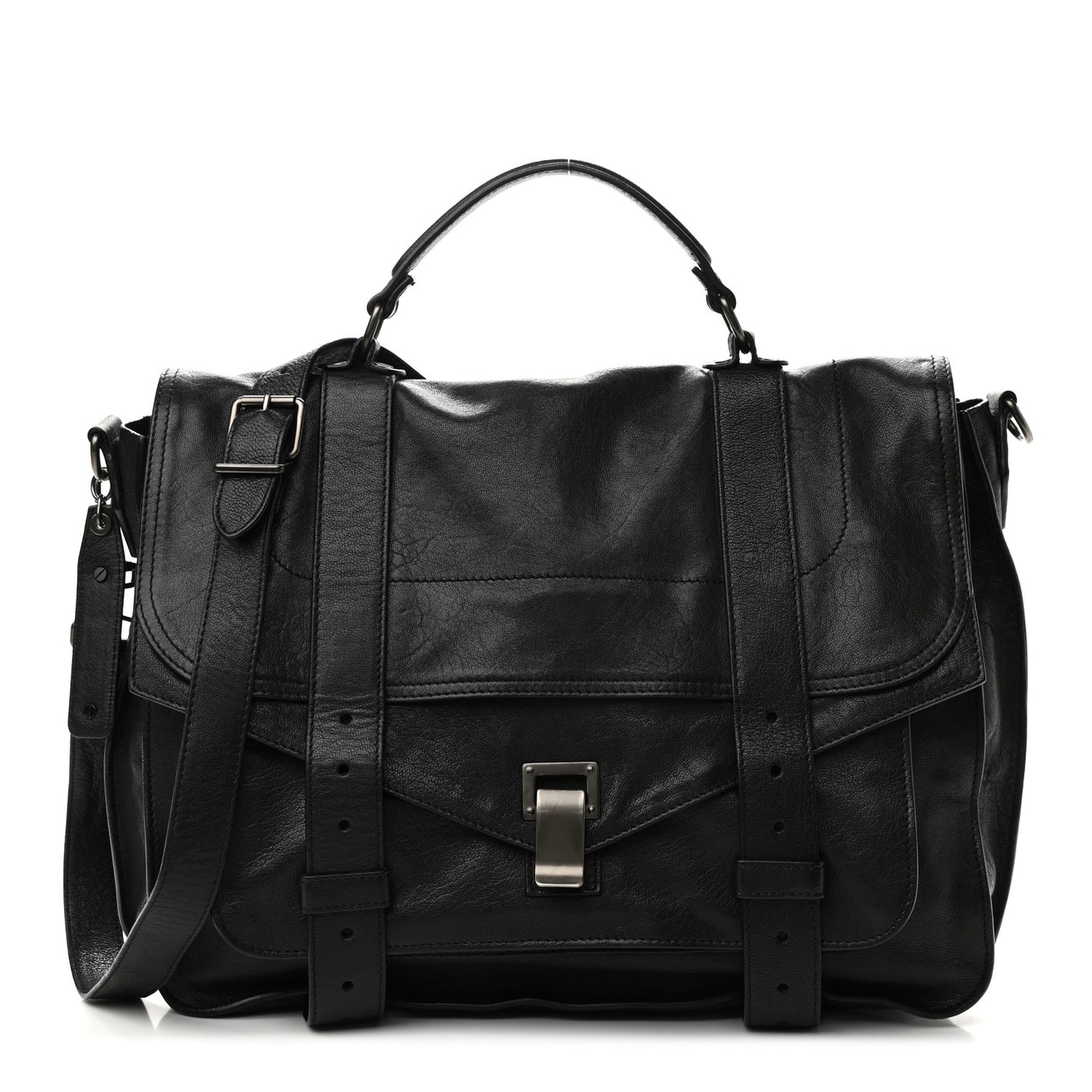 Lambskin Medium PS1 Satchel Black