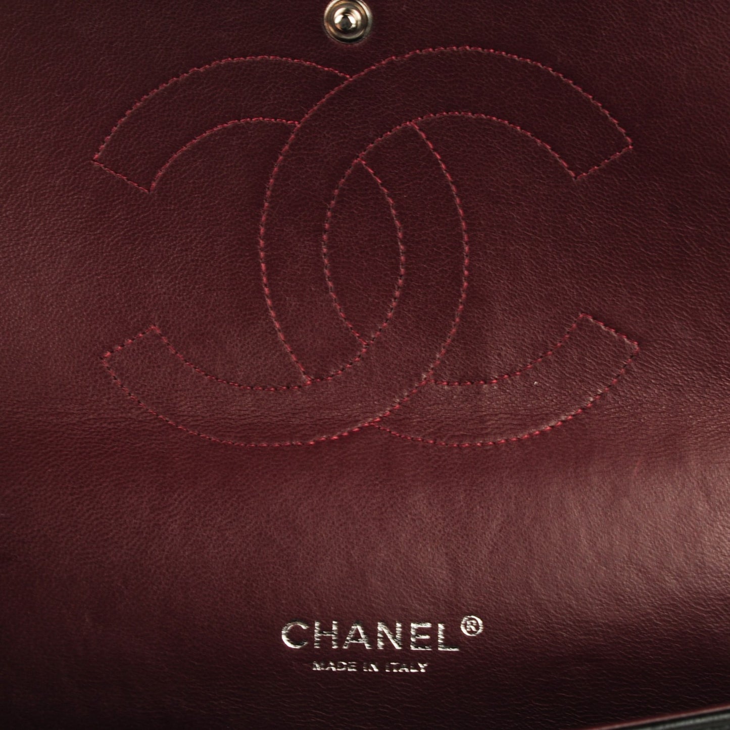 Lambskin Quilted Maxi Double Flap Black