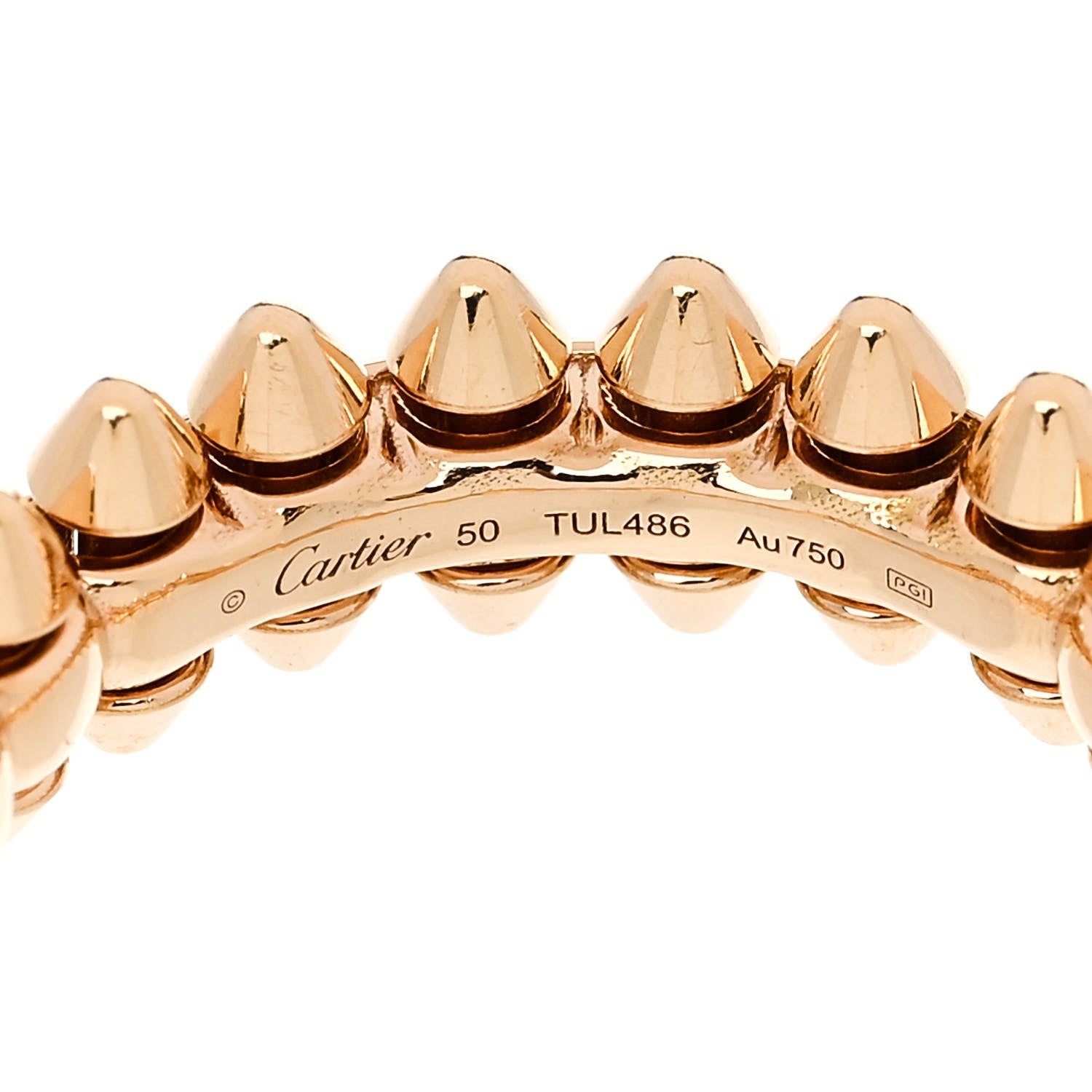 Cartier 18K Pink Gold SM Clash De Cartier Ring 50 5.25 4 of 5